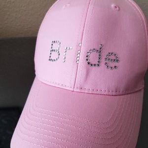 💞Blushing Bride ball cap with sparkling letters